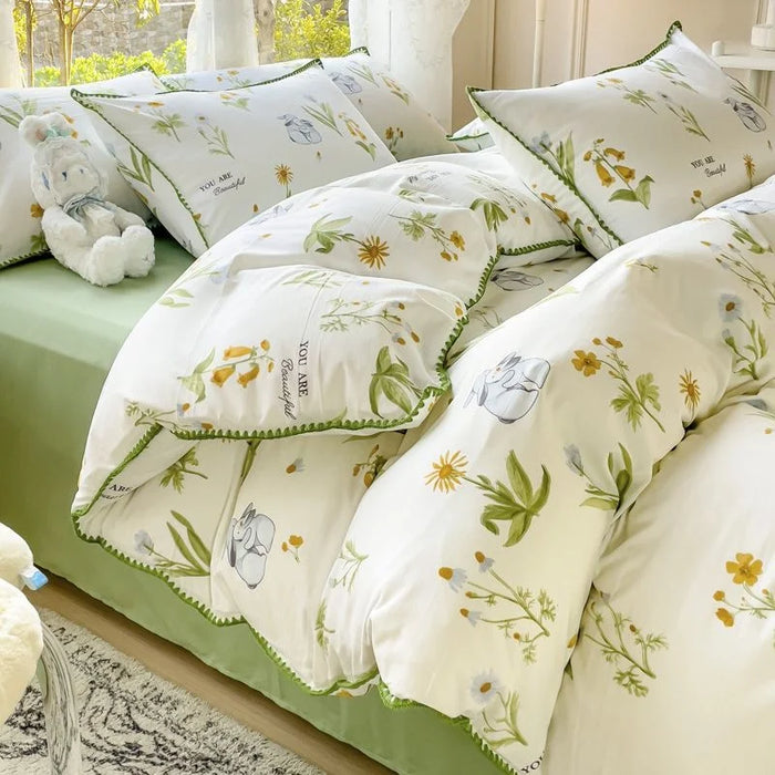 Pastoral Floral Charm Girl's Bedding Collection