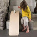 Natural Wood Wobble Board - 35 Inch Balance Rocker for All Ages