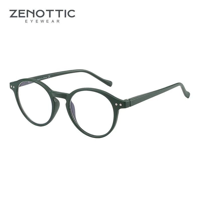 ZENOTTIC 2024 Retro Blue Light Blocking Reading Glasses - Chic Eyewear for Eye Protection and Better Sleep