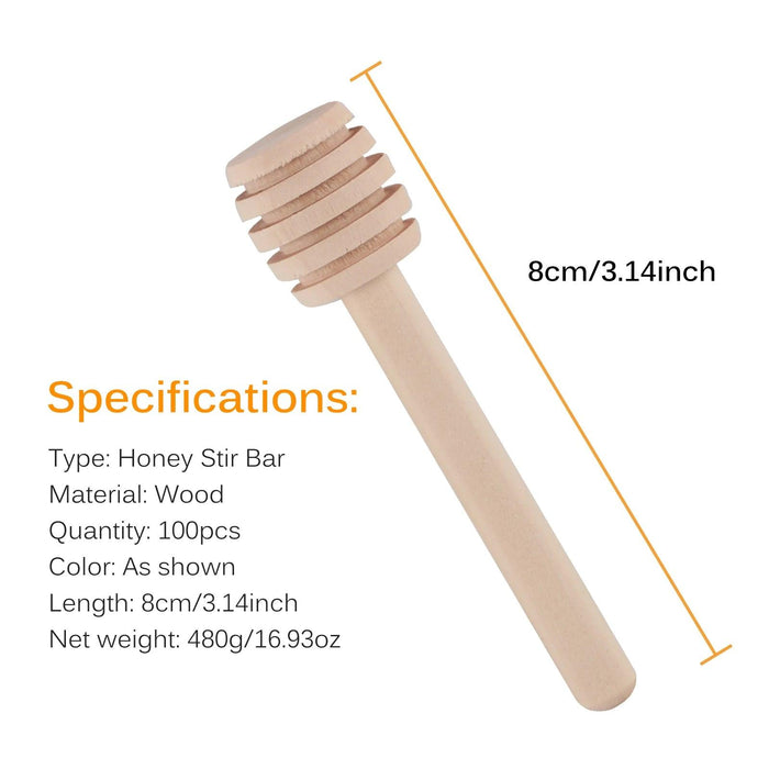 Artisan Wooden Honey Stirrer with Innovative Groove for Effortless Mixing