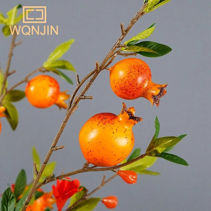 1PC Artificial Pomegranate Branch For Home Decor