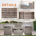 Versatile Outdoor Wicker Lounge Set for Patio and Garden