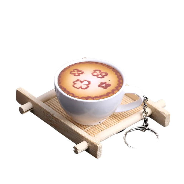 Charming Miniature Resin Coffee and Tea Cup Display Model for Whimsical Décor