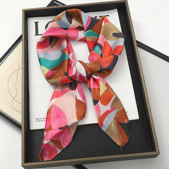 Chic Toddler Elegance: Luxurious 70x70cm Silk Scarf for Ages 6 Months to 4 Years