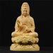 Exquisite Handcrafted Guanyin Bodhisattva Wooden Statue - Tranquil Home and Meditation Decor