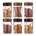 Stylish Airtight Glass Containers with Acacia Wood Lids - Ideal for Food and Spice Storage