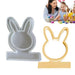 3D Hollow Easter Bunny Candle Silicone Mold for Handmade Crafts and Resin Art