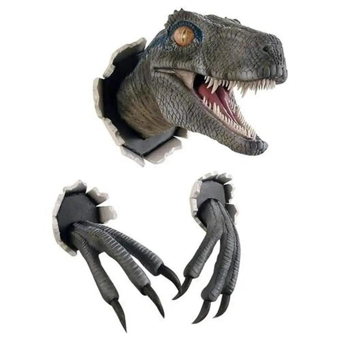 Dinosaur Wall Decor Foam Head Set for a Prehistoric Touch