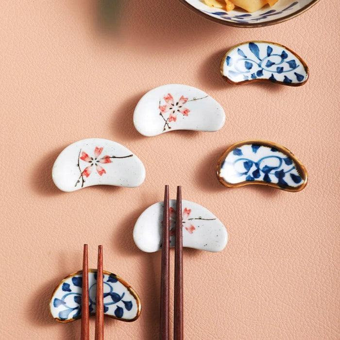 Chic Japanese Ceramic Chopstick Rest - Enhance Your Dining Experience