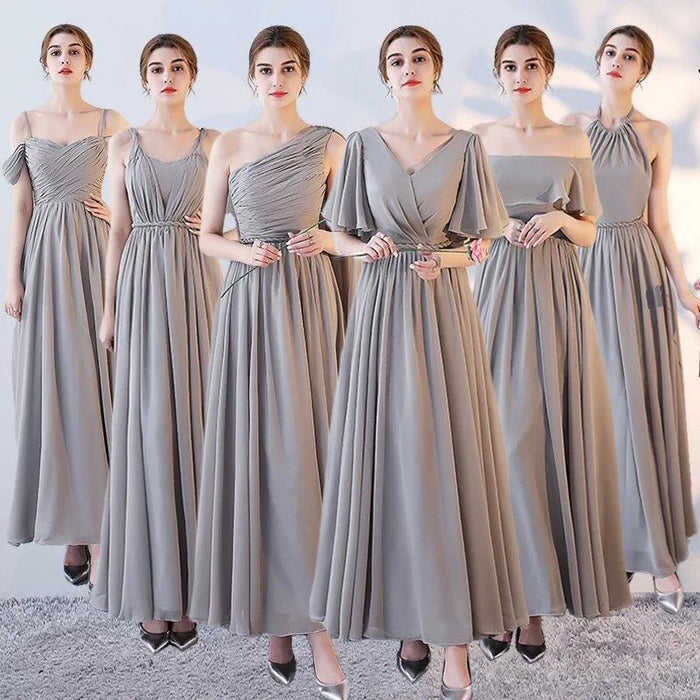 Elegant Off-Shoulder Pleated Gowns for Bridesmaids and Formal Events