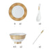 Elevate Your Dining Atmosphere with Luxurious Japanese Dinnerware Set and Gold Ceramic Utensils