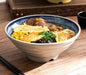 Sophisticated Japanese Melamine Noodle Bowl - Stylish Faux Porcelain Dining Set