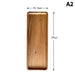 Japanese-Inspired Solid Wood Round Dessert Serving Plate - Ideal for Snacks & Dried Fruits