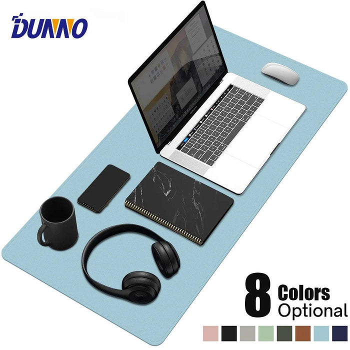 Premium Extra-Large Waterproof PU Leather Desk Protector - Multi-Purpose Mouse Pad for Office & Gaming with Anti-Slip Base