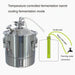 Precision Temperature-Controlled Stainless Steel Fermenter for Craft Beer and Wine Production