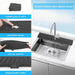 Versatile Silicone Splash Guard Mat with Drip Catcher for Kitchen and Bath