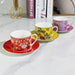 Charming Retro Ceramic Couple's Cup and Saucer Set - Elevate Your Drinking Moments at Home and Work