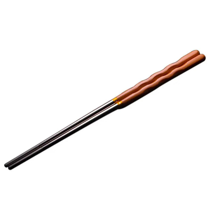 Stylish Anti-Slip Stainless Steel Chopsticks for Sushi and Asian Dishes - Ideal for Home and Restaurant Use