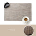 Elegant PVC Dining Table Placemats Set of 6 - Stylish Heat-Resistant Table Protection