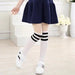 Adorable Kawaii Bear Print Tights for Kids - Cozy Pantyhose with Whimsical Knee Designs