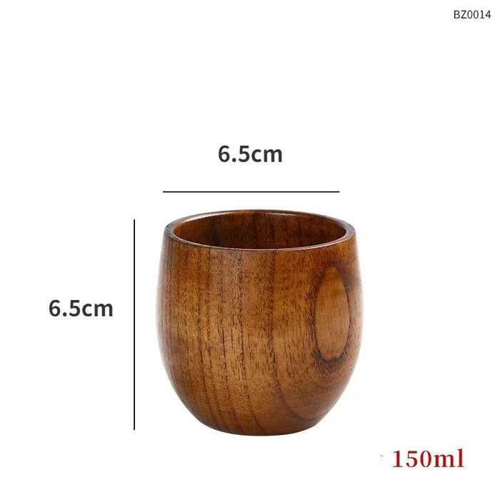 Artisan Japanese Sour Jujube Wood Beverage Mug Set