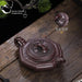 Elegant Yixing Purple Clay Bamboo-Inspired Kung Fu Tea Set - 120ml Teapot