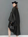 Batwing Sleeve Solid Color Dress for Autumn