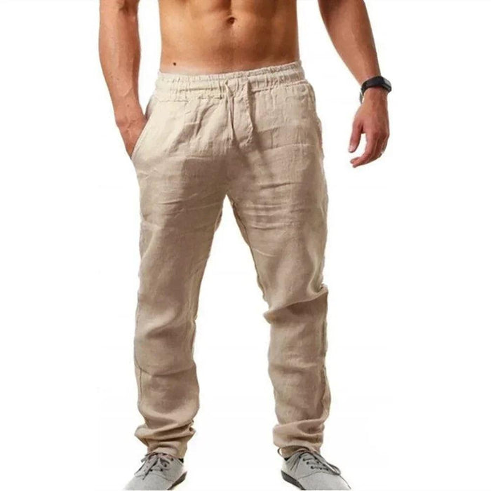 Men's Lightweight Linen Joggers - Ultimate Summer Activewear for Fitness Aficionados