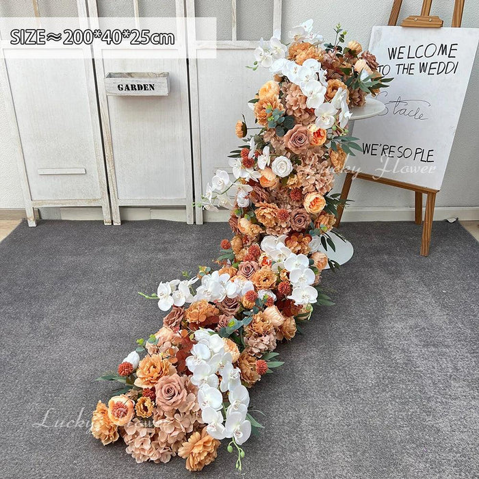 Luxury 2m Floral Table Runner for Weddings - Stunning Artificial Flower Decor and Arch Arrangement