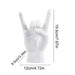 Rock and Roll Hand Gesture Sculpture for Dynamic Home Decoration