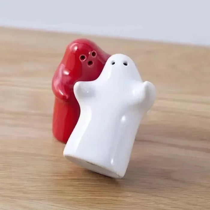 Ceramic Ghost Mini Pepper Salt Pot - Charming Nordic Wedding Gift Idea