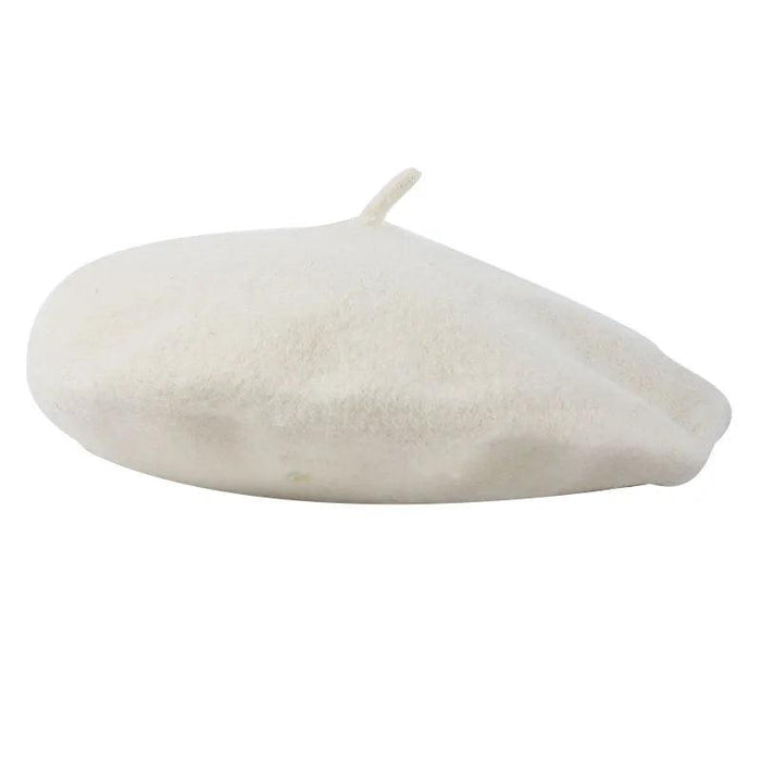 Elegant Wool Beret - Classic Winter Accessory for Women and Teens