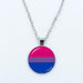 Vibrant Customizable Rainbow Glass Pendant Necklace for Love and Pride Celebration