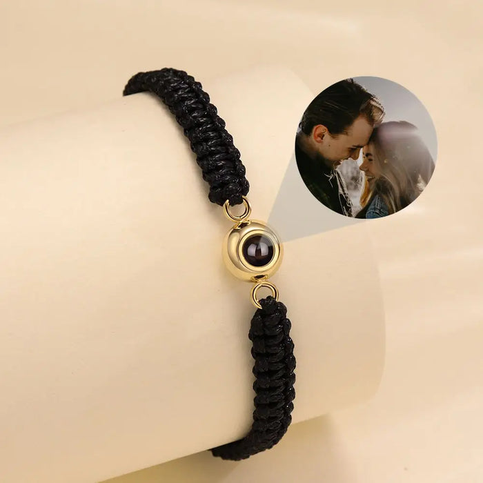 Customizable Braided Rope Memory Projection Bracelets