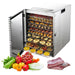 12-Layer Electric Food Dehydrator with Integrated Meat Grinder for Ultimate Food Preservation