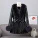 Elegant Fox Fur-Accented Winter Jacket: The Ultimate in Warmth and Style