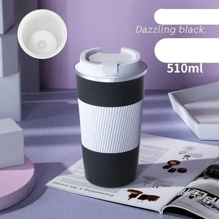 510ml Eco-Friendly Ceramic Travel Mug with Leakproof Lid and Insulation