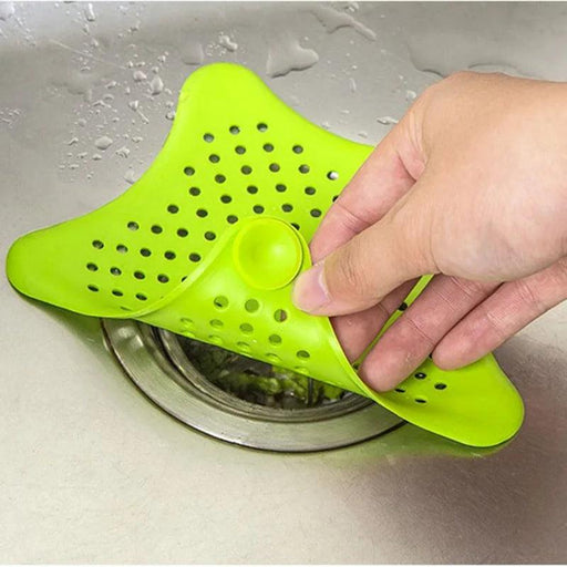 Starfish-Shaped Silicone Drain Protector - Versatile Hair Catcher for Kitchen and Bathroom Sinks