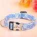 Personalized Floral Nylon Dog Collar - Stylish ID Collars for Dogs of All Sizes