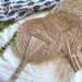 Vintage Raffia Hand Fan - Artisan Bamboo Cooling Accessory for Elegant Summer Celebrations