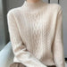 Luxurious Cashmere Plus Size Turtleneck Knit Sweater