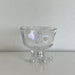 Elegant Floral Glass Dessert Bowl