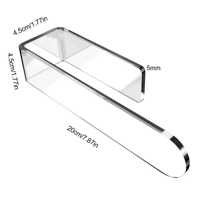 Modern Self-Adhesive Acrylic U-Shaped Towel Rack for Stylish Bathroom and Kitchen Storage