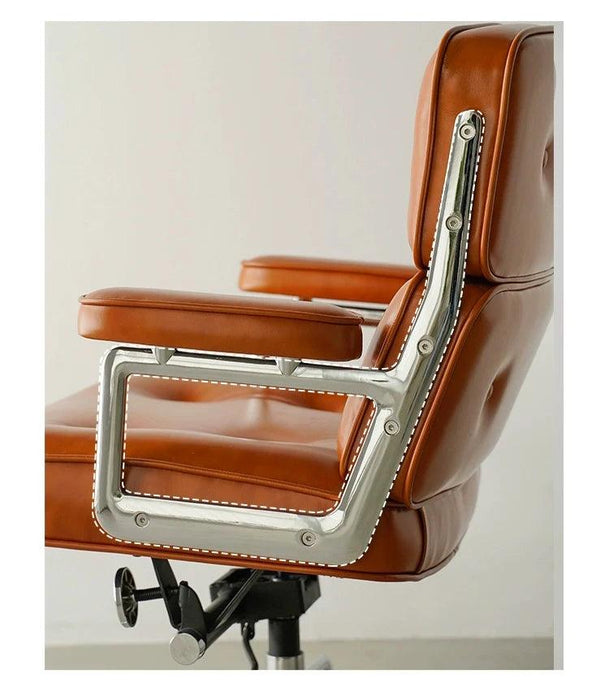 Elevate Your Office with the Luxurious Leather Executive Swivel Chair