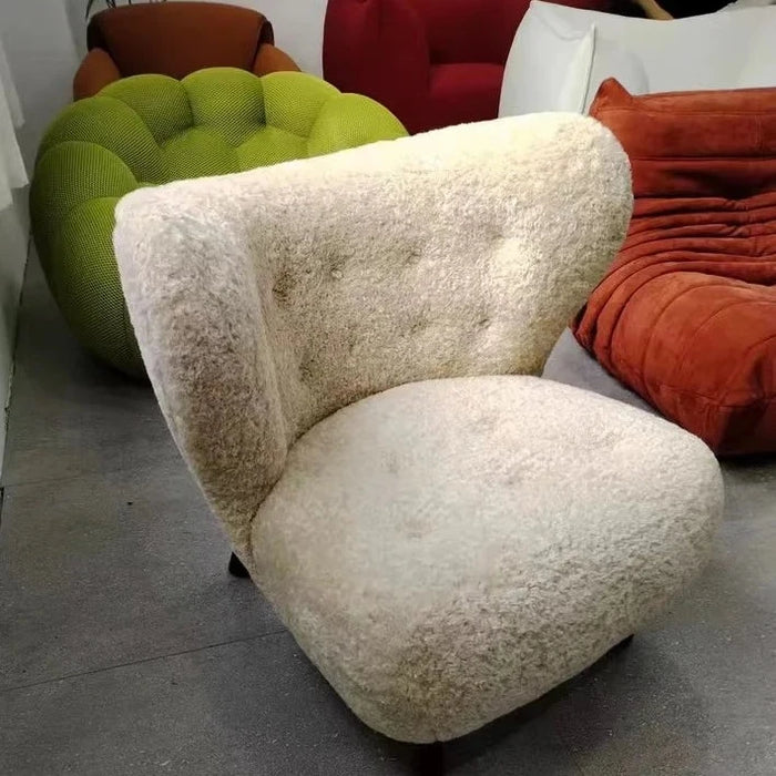 Lambs Wool Elegance Lounge Chair