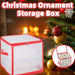 Christmas Ornament Storage Solution - PVC Container for Holiday Decorations