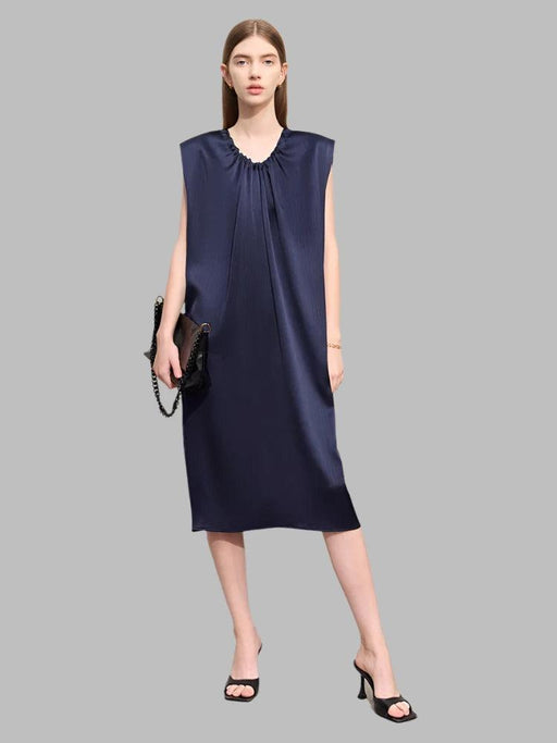 Chic Satin V-Neck Summer Dress for Women