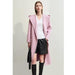 Chic Women's Double-Sided Hooded Wool Overcoat with Split Belt