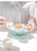 Opulent Pearl Shell Ceramic Tea and Coffee Set - Elevate Your Afternoon Ritual