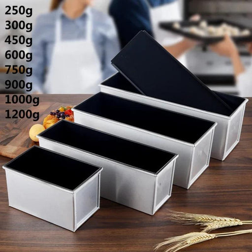 Bake Boss Bread and Cake Baking Set - Premium Aluminum Non-stick Tray with Lid and Multiple Sizes for DIY Bakery Treats